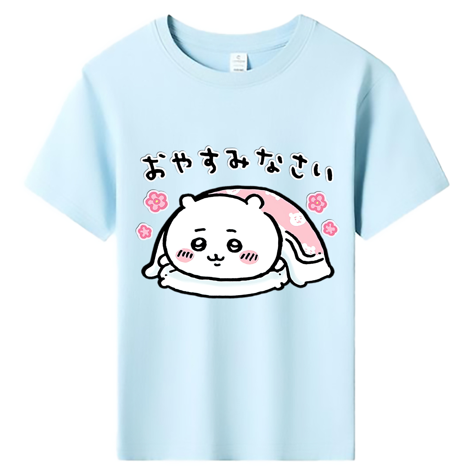 （画像用） ちいかわ ちいかわ Chii-kawa chiikawa 綿100％キッズTシャツ（フロントプリント）